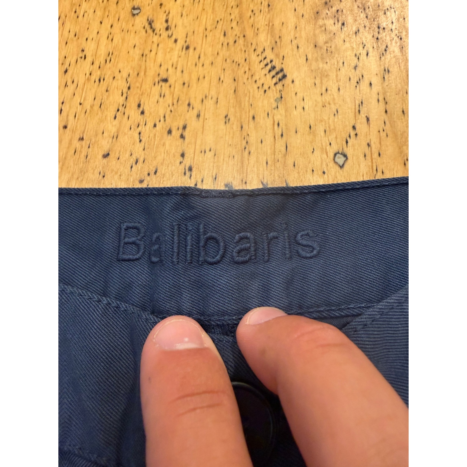 Balibaris Chino Shorts Size M Mens Navy Blue Flat Front Casual Twill Shorts — image 2 of 7